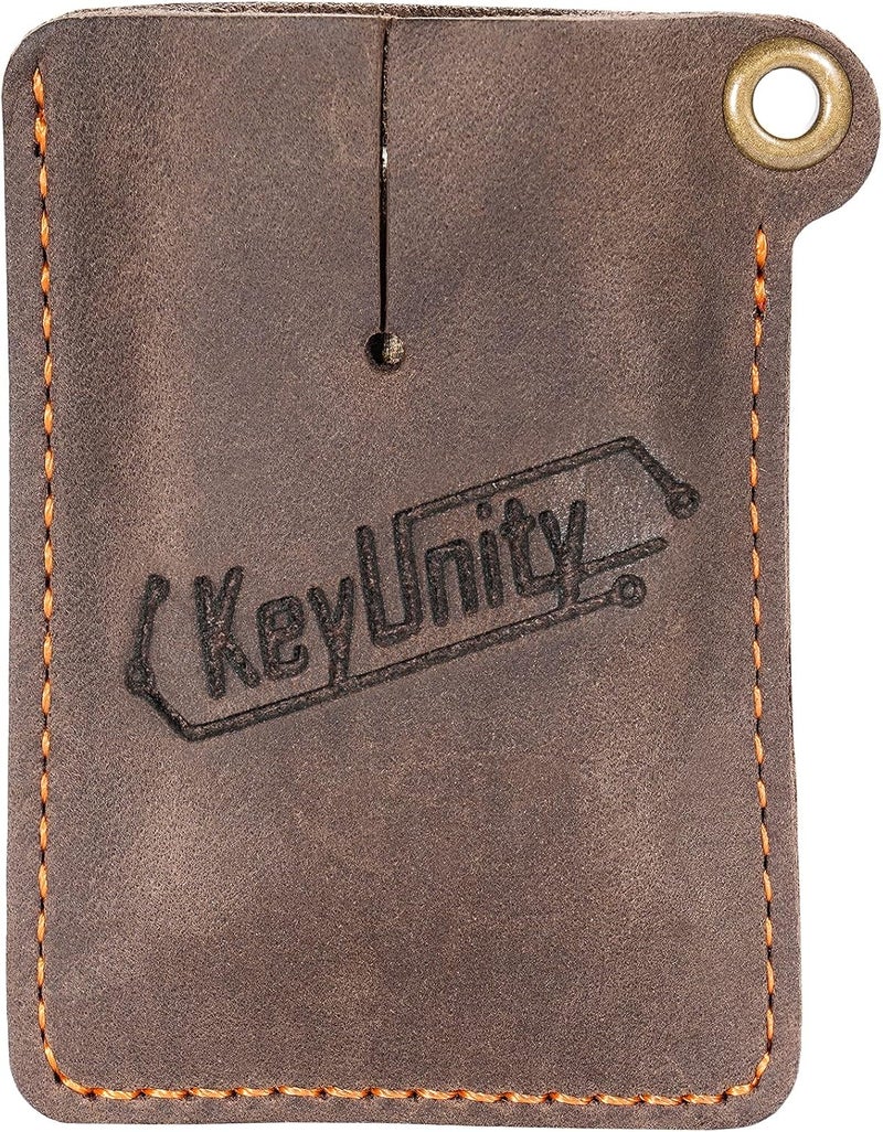 KeyUnity Leather Sheath EDC Pocket Organizer Hand Stitched Slip Pouch - Image 1